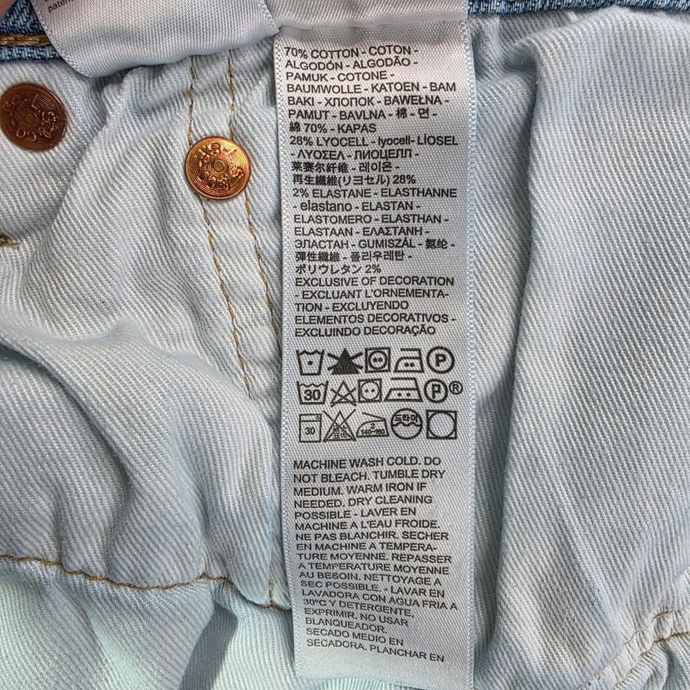 Levis 541 Athletic Taper Jeans Mens 36x28 (TAG 36x30) Light Wash Blue BIG E - Picture 11 of 15